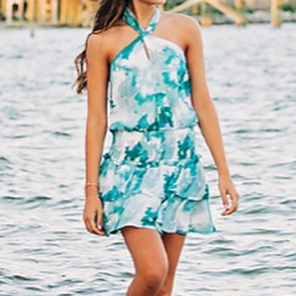Halter tie dress